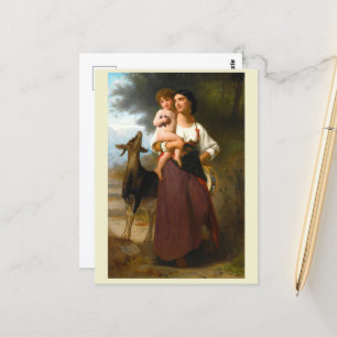 Convoitise by William Bouguereau Postcard