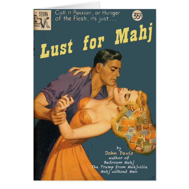 Convoitise pour le carte pour notes de Mahj (Devant)