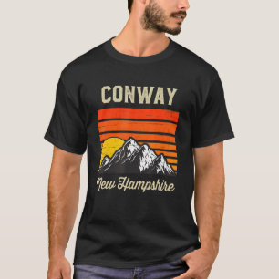 Conway New Hampshire Hometown City State Retro Usa T-Shirt