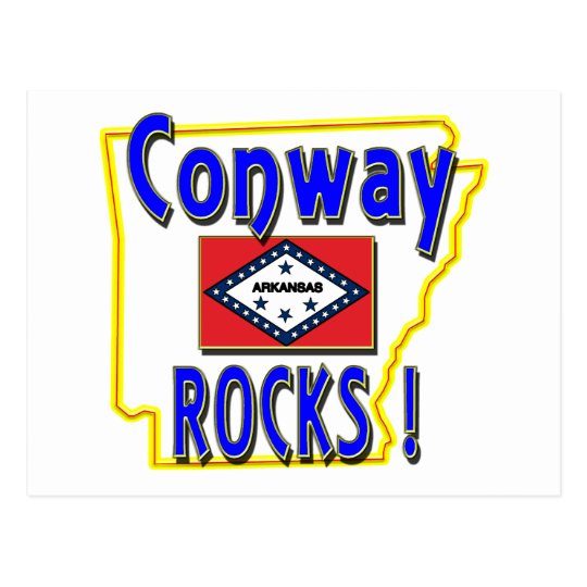 Conway Rocks ! (blue) Postcard