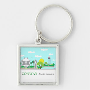 Conway, SC - Charming Keychain