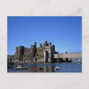Conwy Castle North Wales Postcard