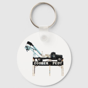 Coober Pedy Opal Mining Truck Welcome Sign Keychain