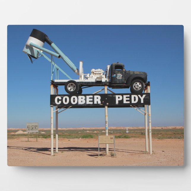 Coober Pedy Outback Australia Souvenir Photo Plaqu Plaque (Front)