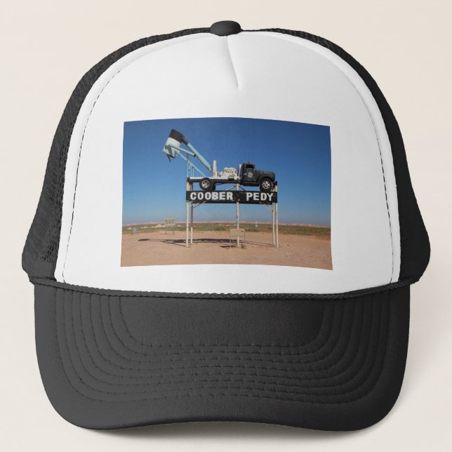 Coober Pedy Outback Australia Souvenir Photo Trucker Hat (Front)
