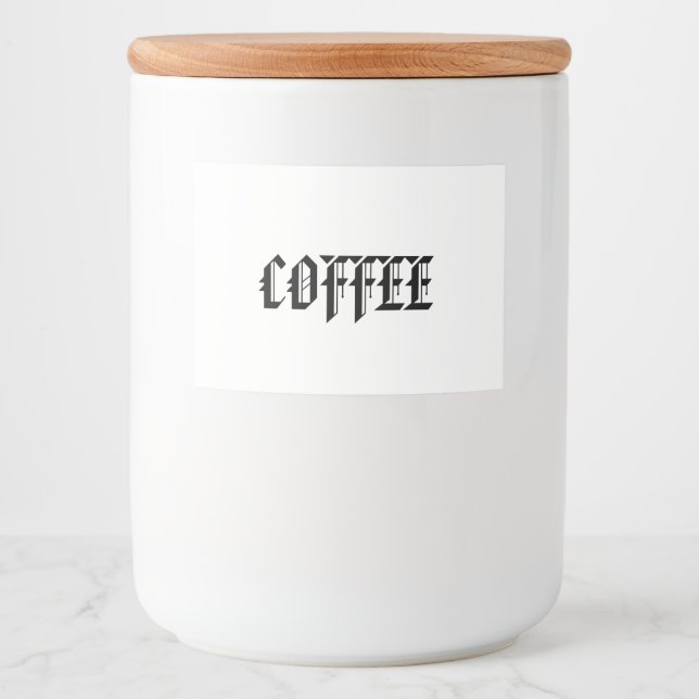 COOFFEE JAR FOOD LABEL (Front)