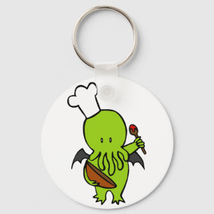 Cook Along With Cthulhu Keychain