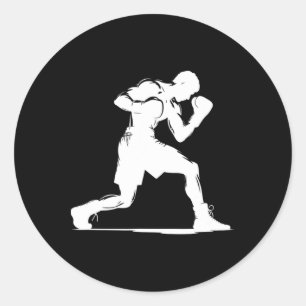 Cook Boxer Guy Classic Round Sticker