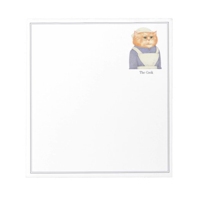 COOK CAT 5.5x6 Notepad (Front)