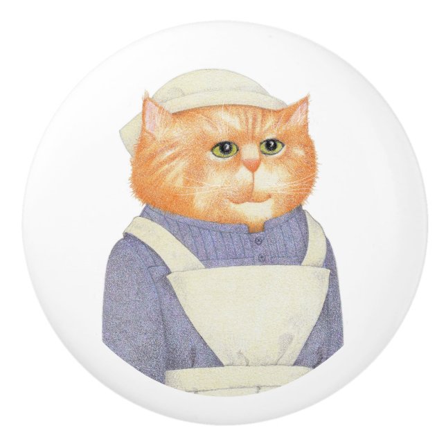 COOK CAT Ceramic Drawer Knob (Front)