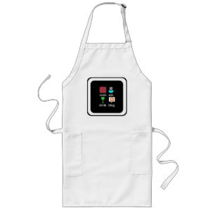 "Cook. Eat. Drink. Blog." Long Apron
