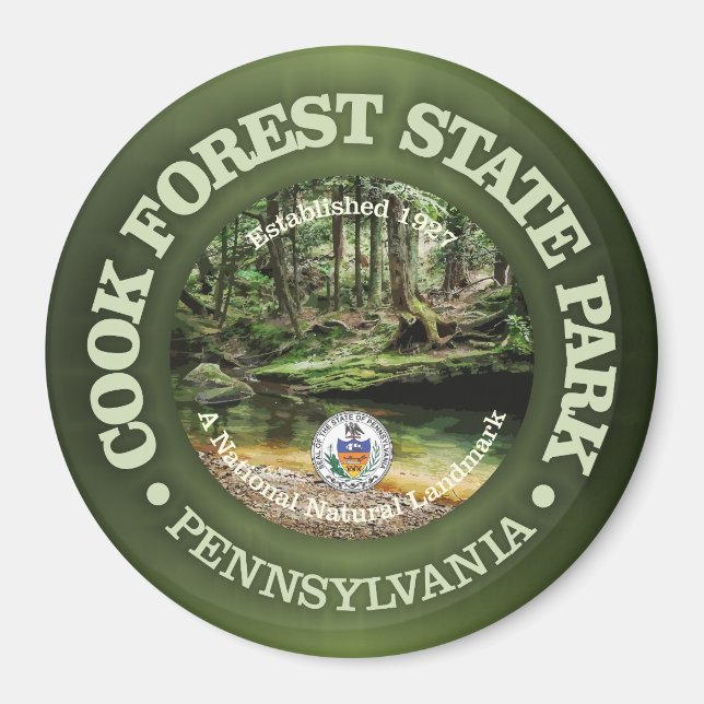 Cook Forest SP Magnet (Front)