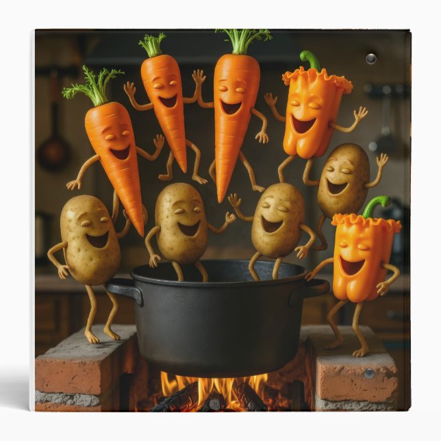 cook happy vegetables binder (Back)