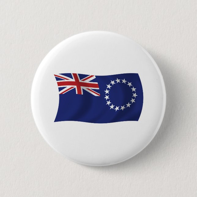 Cook Islands Flag Button (Front)