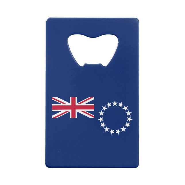 Cook Islands Flag Credit Card Bottle Opener (Front)