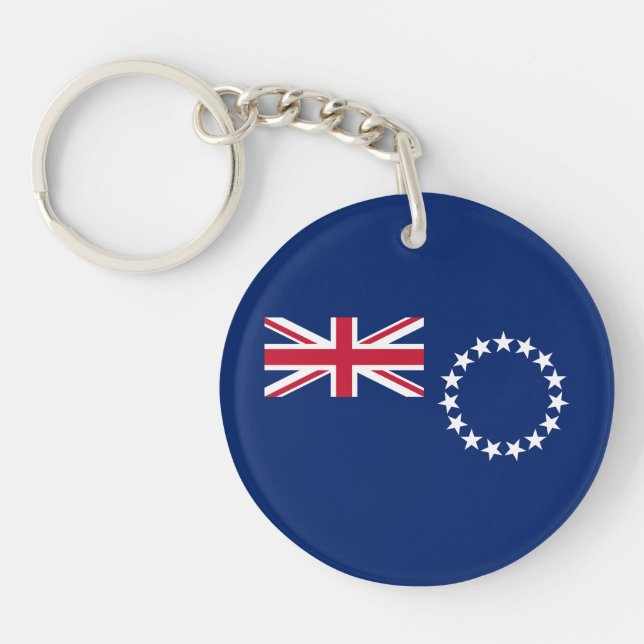 Cook Islands Flag Keychain (Front)