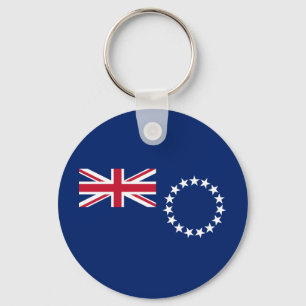 Cook Islands Flag Keychain