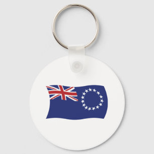 Cook Islands Flag Keychain