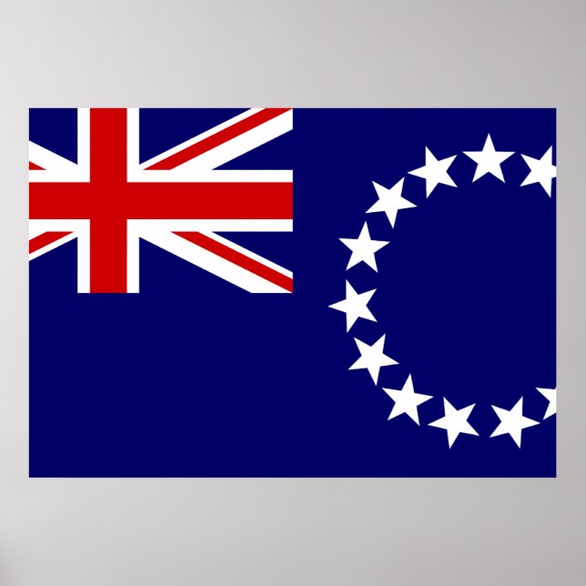 Cook Islands Flag Poster (Front)