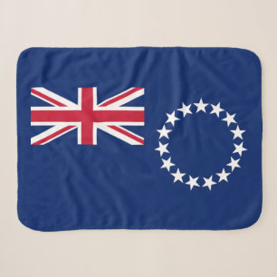 Cook Islands Flag Sherpa Blanket
