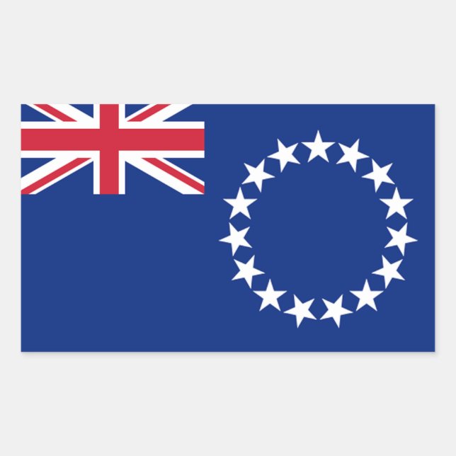 Cook Islands Flag Sticker (Front)