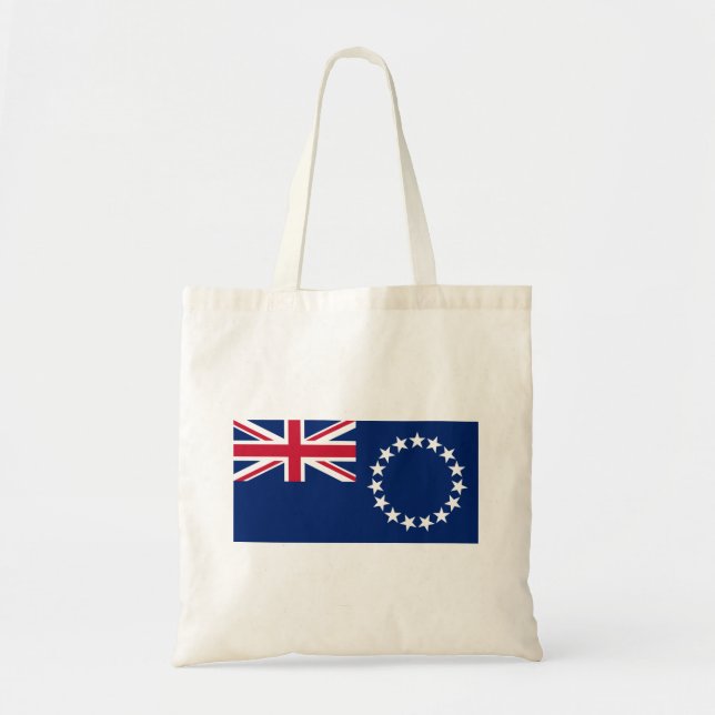 Cook Islands Flag Tote Bag (Front)