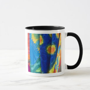 Cook Islands, Rarotonga. Batik cloth Punanga Nui Mug
