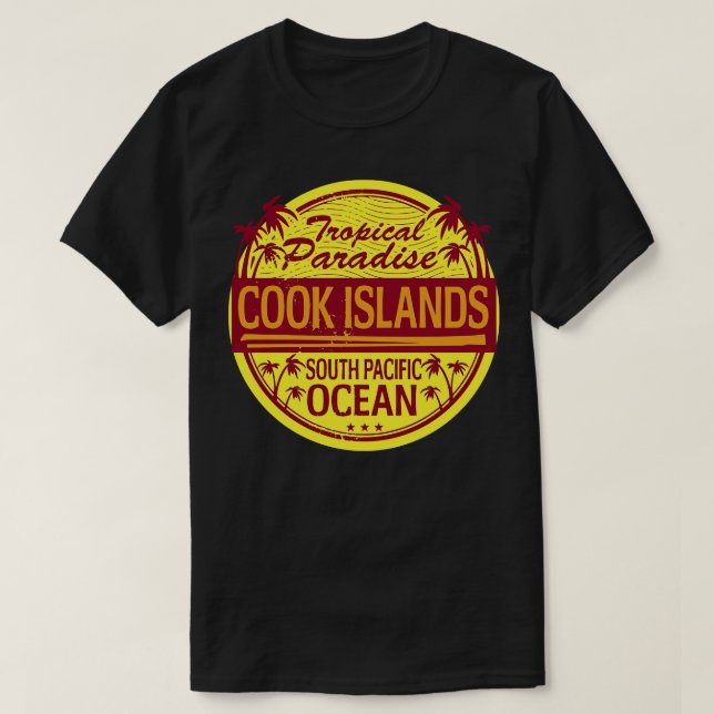 Cook Islands Tropical Paradise T-Shirt (Design Front)
