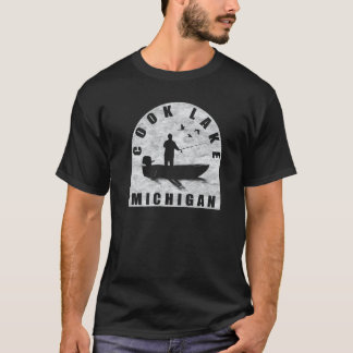 Cook Lake Fishing Michigan T-Shirt