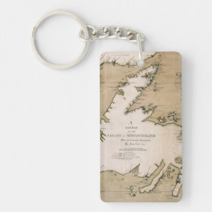 COOK: NEWFOUNDLAND, 1763 KEYCHAIN