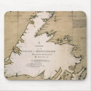 COOK: NEWFOUNDLAND, 1763 MOUSE PAD