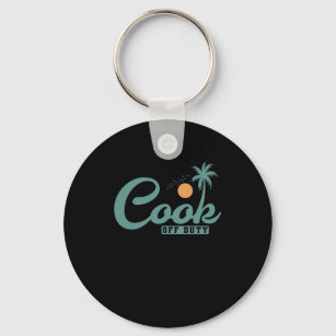 Cook off Duty Cooking Kitchen Keychain