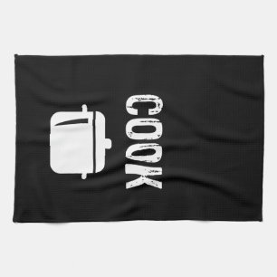 Cook pan design kitchen towel