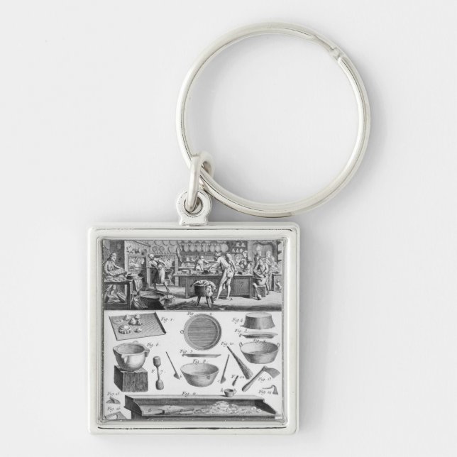 Cook, Pastrycook, Caterer Keychain (Front)
