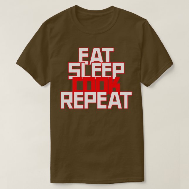 Cook repeat  T-Shirt (Design Front)