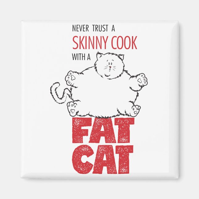 Cook with Fat Cat - Magnet 2 (Front)