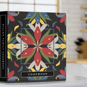 Cookbook   Black & Colorful Kitchen Tile Design Binder