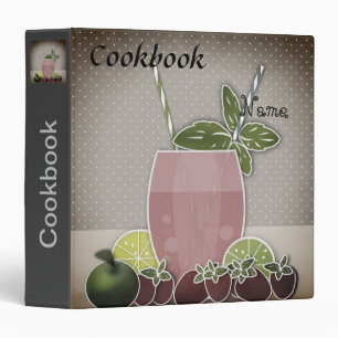 Cookbook, book recipes 3 ring binder