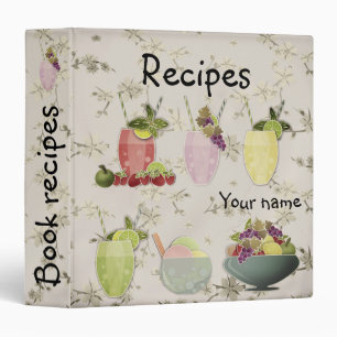 Cookbook, book recipes binder