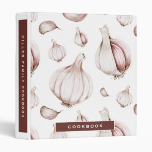 Cookbook   Modern Cooking Garlic Pattern Binder