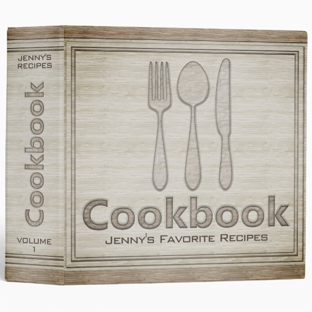 Cookbook Recipe Binder (Front/Spine)