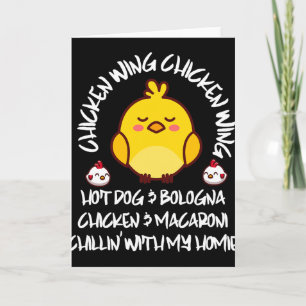 Cooked Chicken Wing Chicken Wing Hot Dog Bologna M Card