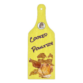 Cooked Poultry Glass Cutting Board (With Handle)
