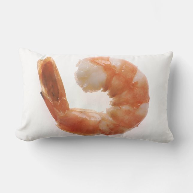 Cooked Shrimp Lumbar Pillow (Front)