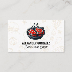 Cooked Steaks   Grilled Meats Business Card