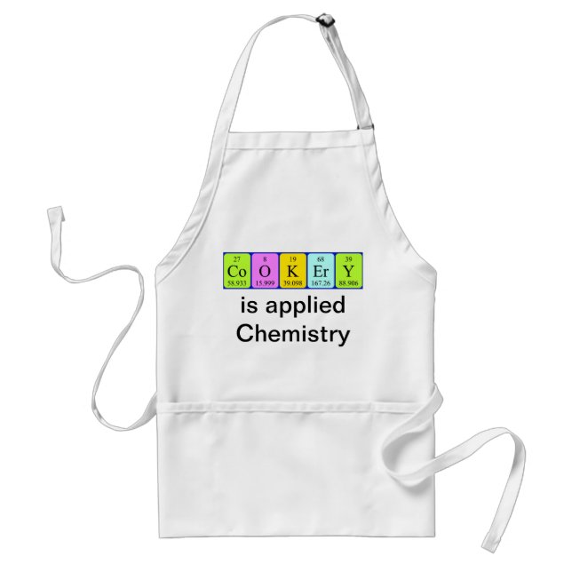 Cookery periodic table apron (Front)