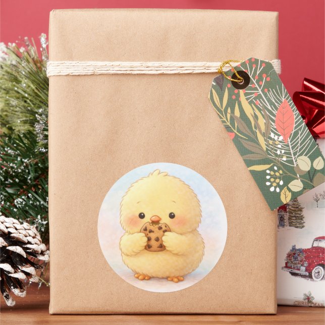 Cookie Alma Cute Chick Sticker (Holiday)