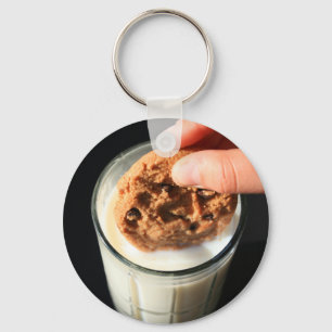 Cookie and a Glass of Milk  Keychain