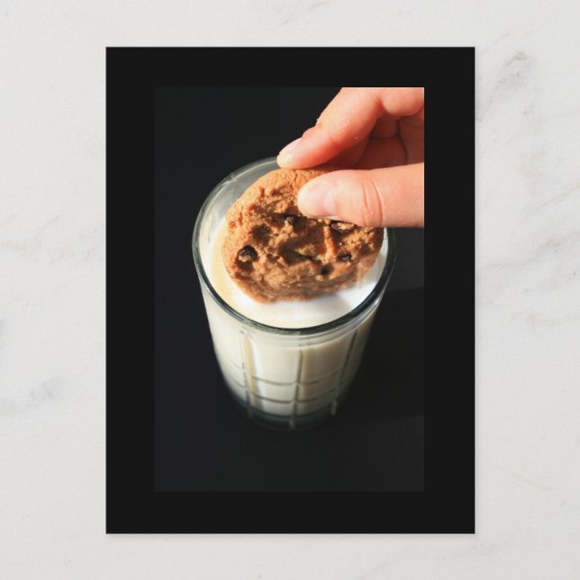 Cookie and a Glass of Milk Postcard (Front)