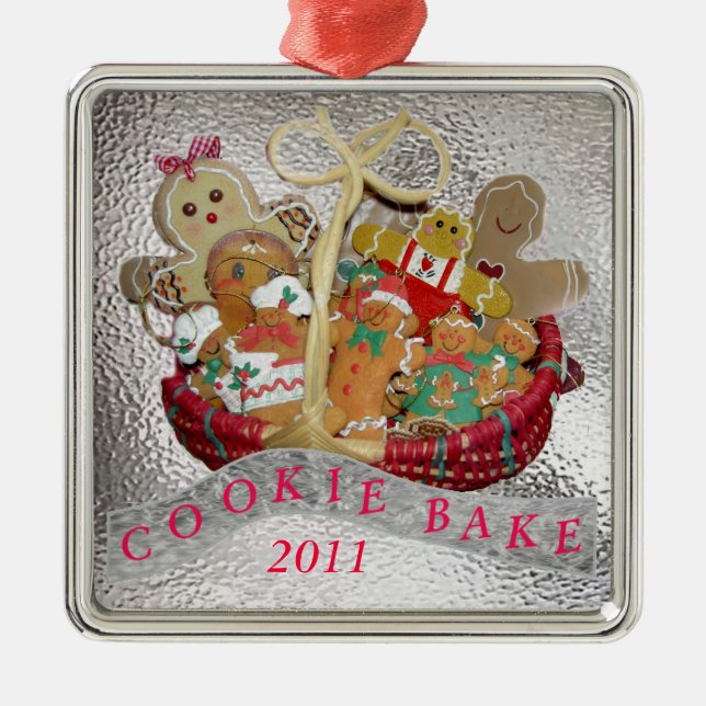 Cookie Bake Metal Ornament (Front)